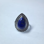 Anillo lágrima de Lapizlázuli