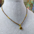 Collar Ojo de tigre con dije