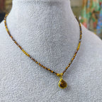 Collar Ojo de tigre con dije