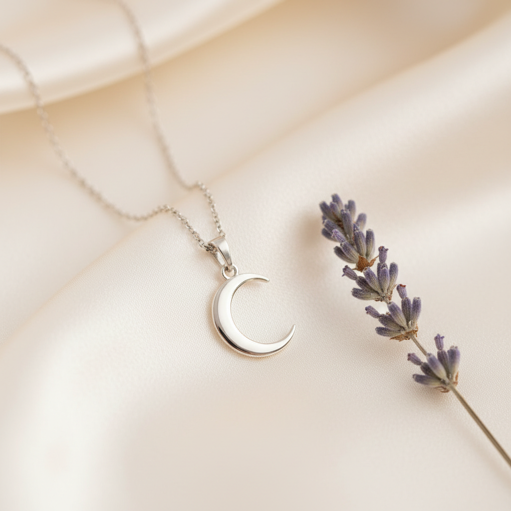 Collar Luna Plata 925