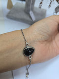 Pulsera plata onix