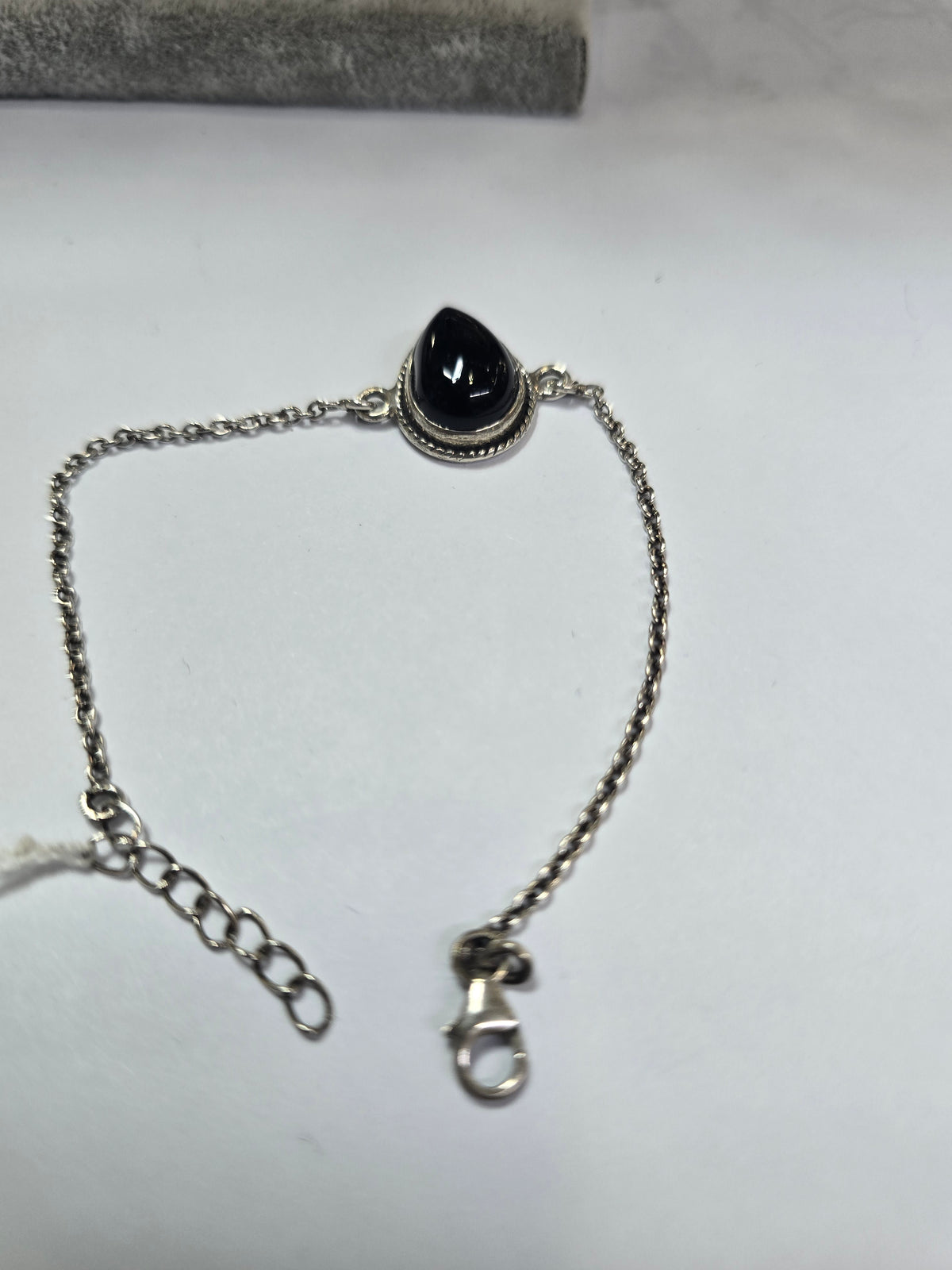 Pulsera plata onix