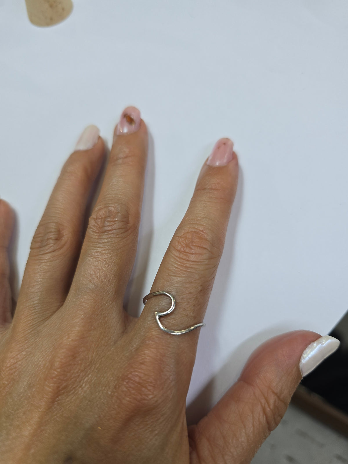 Anillo ola de plata
