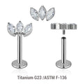 Pircing de  titanio modelo marquesina